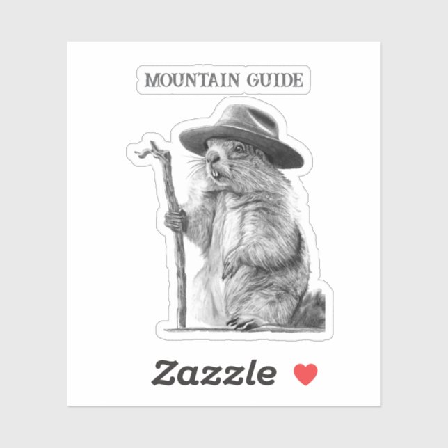Mountain guide - Whimsical marmot design (Sheet)