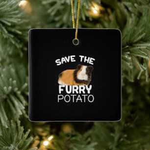 Mountain Guinea Pig - Save Furry Potato Ceramic Ornament