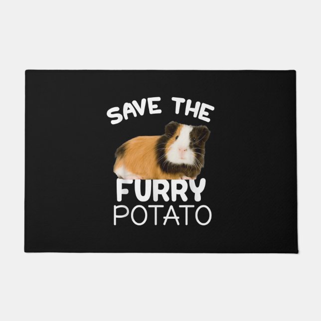 Mountain Guinea Pig - Save Furry Potato Doormat (Front)