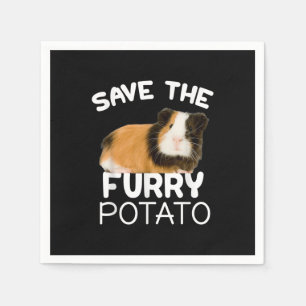 Mountain Guinea Pig - Save Furry Potato Napkin