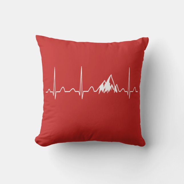MOUNTAIN HEARTBEAT CUSHION (Front)