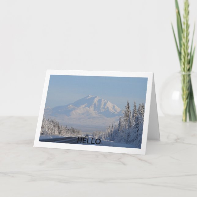 Mountain hello card (Front)