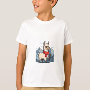Mountain Hiker Alpaca Adventure Kids T-Shirt
