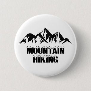 Mountain hiking 6 cm round badge