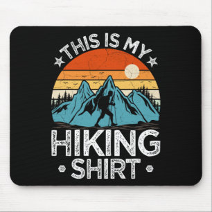 Mountain Hiking Adventure Vintage This Is My Hikin Mouse Mat