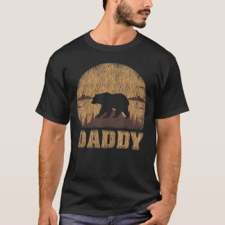 Mountain Hiking Bear Vintage Daddy Bear Camping T-Shirt