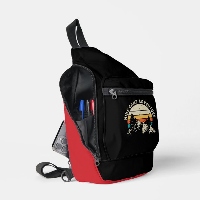 Mountain Hiking & Camping Adventure Sling Bag (Open)