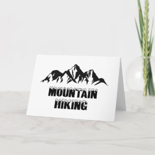 Mountain hiking card