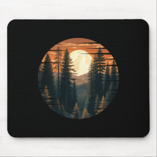 Mountain Hiking Climbing Outdoor Nature Forest Men Mouse Mat