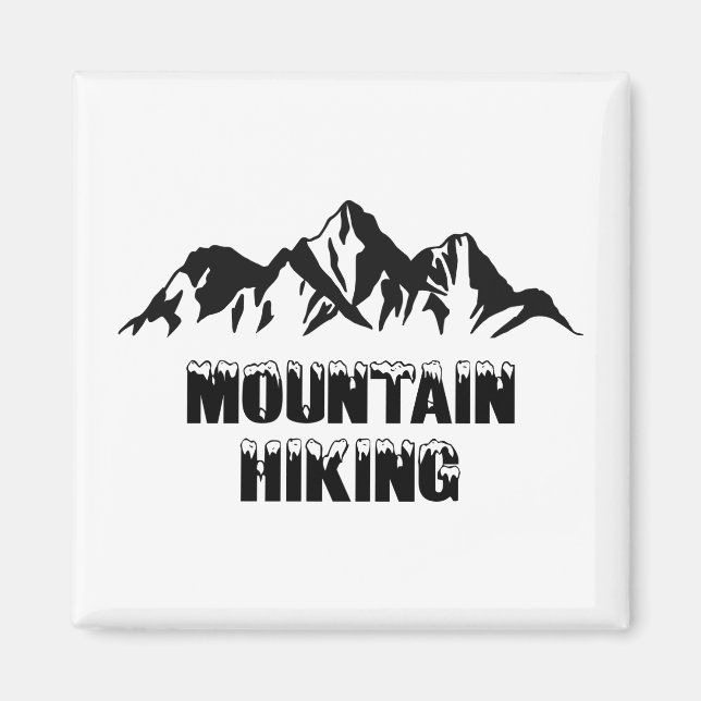 Mountain hiking magnet (Front)