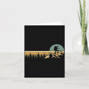 Mountain Hiking Outdoor Nature Life Funny Hiker Card