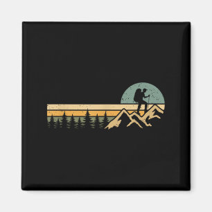 Mountain Hiking Outdoor Nature Life Funny Hiker Magnet