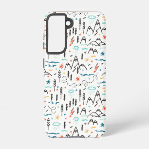 Mountain Hiking Pattern Samsung Galaxy Case