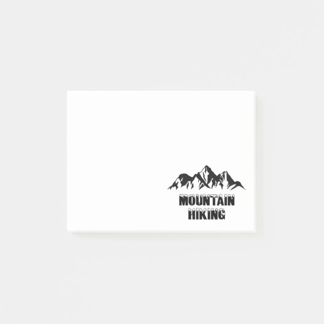 Mountain hiking post-it notes (Front)