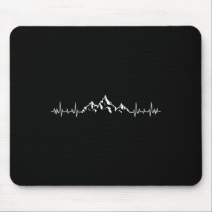 Mountain Hiking - Pulse Heartbeat Hiker Climber Mo Mouse Mat