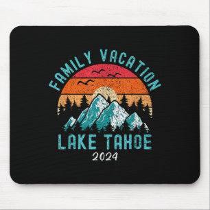 Mountain hiking skiing family vacation 2024 lake mouse mat