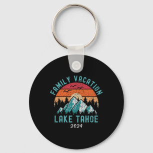 Mountain Hiking Skiing Family Vacation Lake Tahoe Key Ring