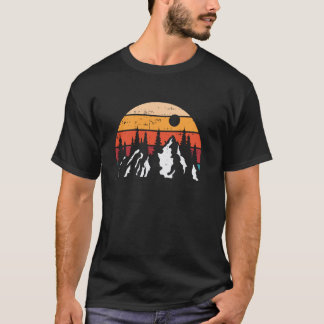 Mountain Hiking Travel Retro Hiker Traveller Mount T-Shirt
