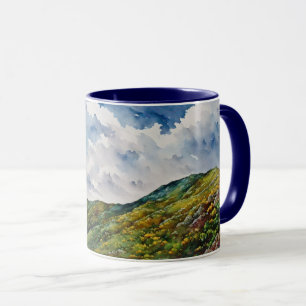 Mountain Hills Landscape Art Mug Cup