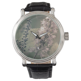Mountain Holly Vintage Leather Strap Black Watch