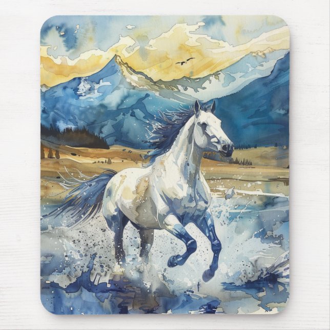 Mountain Horse Mouse Mat (Front)