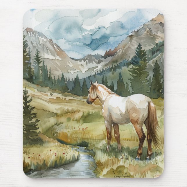 Mountain Horse Mouse Mat (Front)