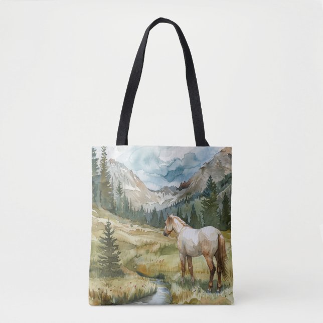 Mountain Horse Tote Bag (Front)