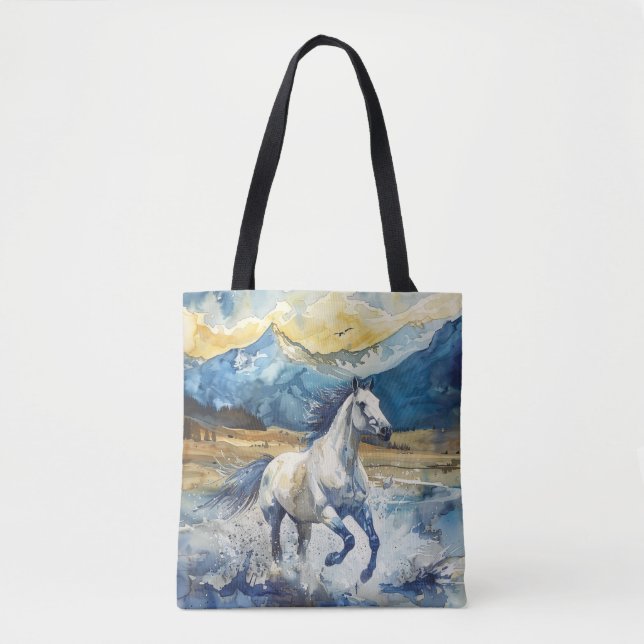 Mountain Horse Tote Bag (Front)
