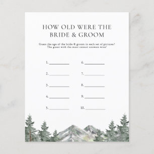 Mountain How Old Were The Bride and Groom Game