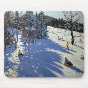 Mountain hut Morzine Mouse Mat
