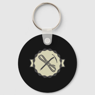 MOUNTAIN ICE CLIMBING ICON  Ice Wall Rock Climber  Key Ring