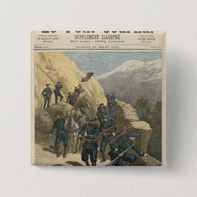 Mountain Infantrymen 15 Cm Square Badge (Front)