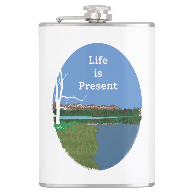 Mountain is calling flask (Front)