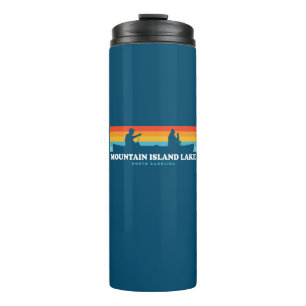 Mountain Island Lake North Carolina Canoe Thermal Tumbler