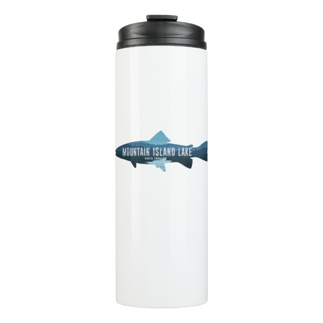Mountain Island Lake North Carolina Fish Thermal Tumbler (Front)
