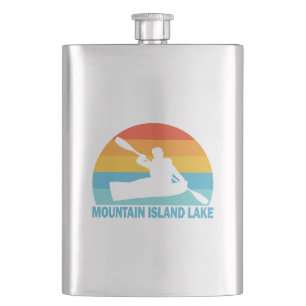 Mountain Island Lake North Carolina Kayak Hip Flask