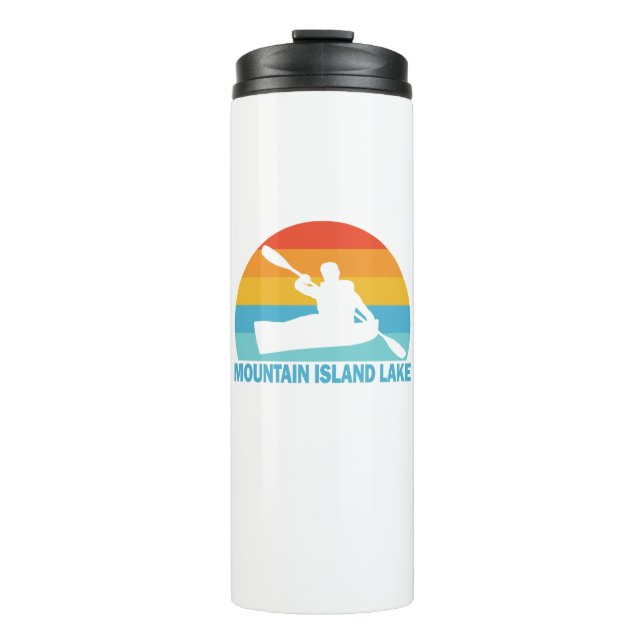 Mountain Island Lake North Carolina Kayak Thermal Tumbler (Front)