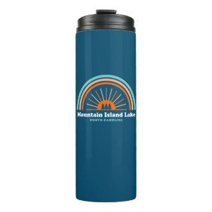 Mountain Island Lake North Carolina Rainbow Thermal Tumbler