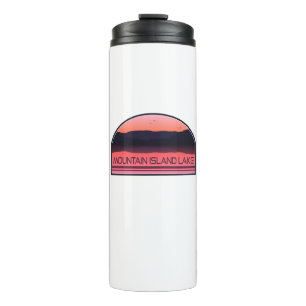 Mountain Island Lake North Carolina Red Sunrise Thermal Tumbler