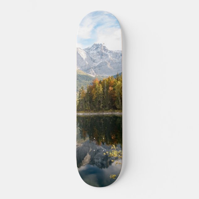 Mountain Lake Bliss #1 #cabin #decor #wall #art Skateboard (Front)