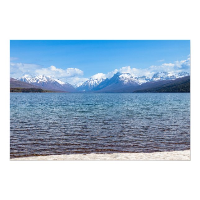 Mountain Lake,  Blue Sky Photo Print (Front)