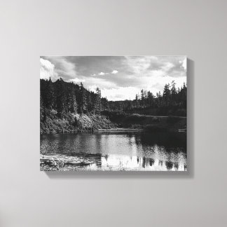 Mountain lake canvas print