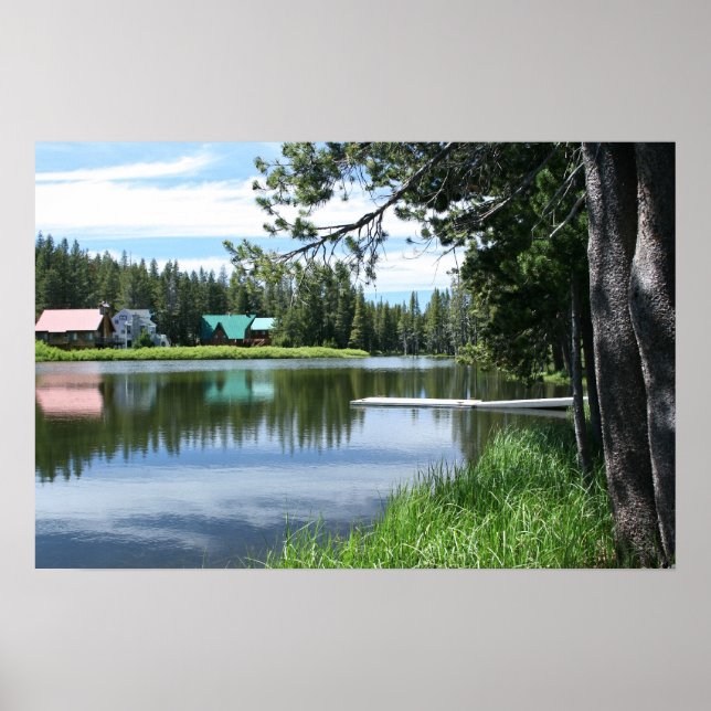 Mountain Lake, Dock Poster (Front)