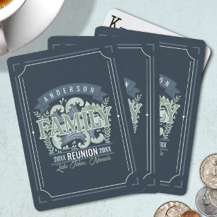 Mountain Lake Family Reunion Motif ID1317 Playing Cards