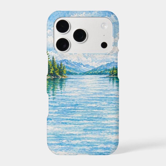 Mountain Lake Forest Landscape (Back)