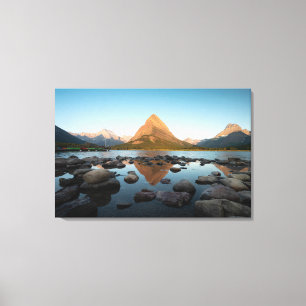 Mountain Lake   Glacier National Park Canvas Print