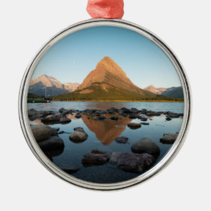 Mountain Lake Glacier National Park Metal Tree Decoration