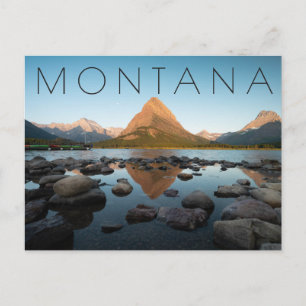 Mountain Lake   Glacier National Park Postcard