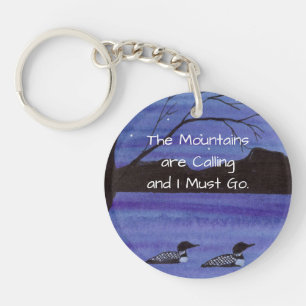 Mountain Lake Key Ring