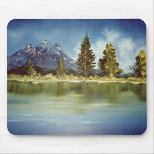 mountain lake mouse mat
